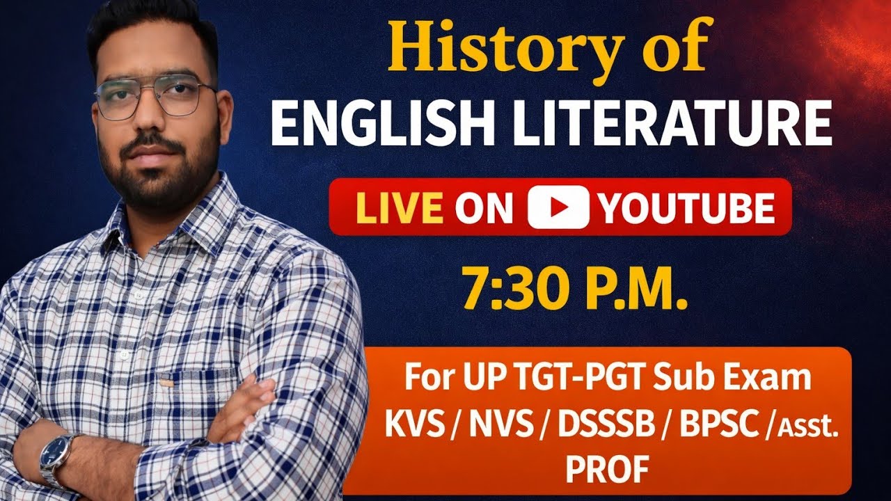 History of English Literature UP TGT-PGT | Lecture 1 Concepts + PYQs Explained | English Literature