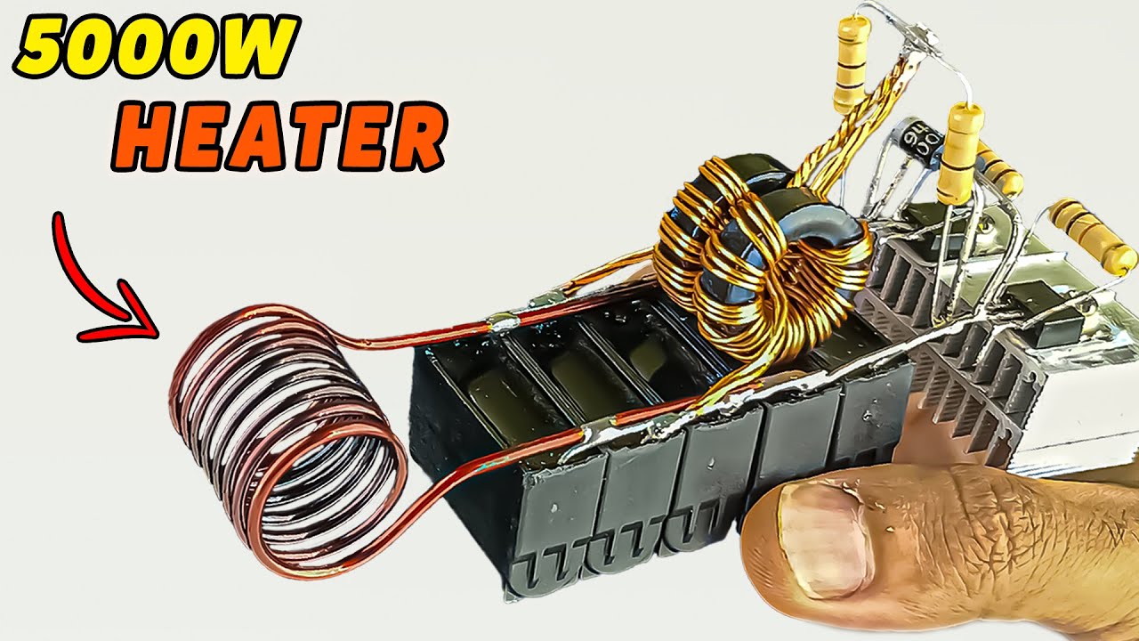 Build a ZVS INDUCTION HEATER in 3 Min & MELT Metal Like Magic!