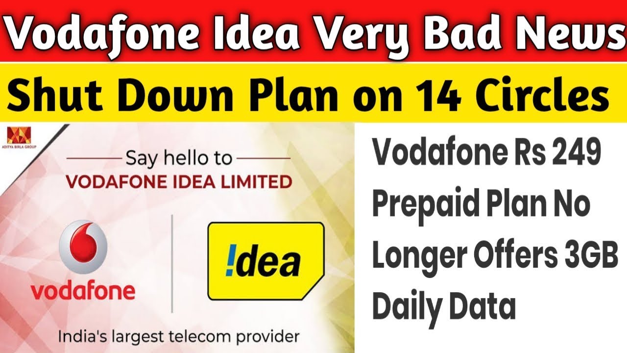 Vodafone Idea Bad News | Vodafone Idea Shut Down Plans On 14 Circles