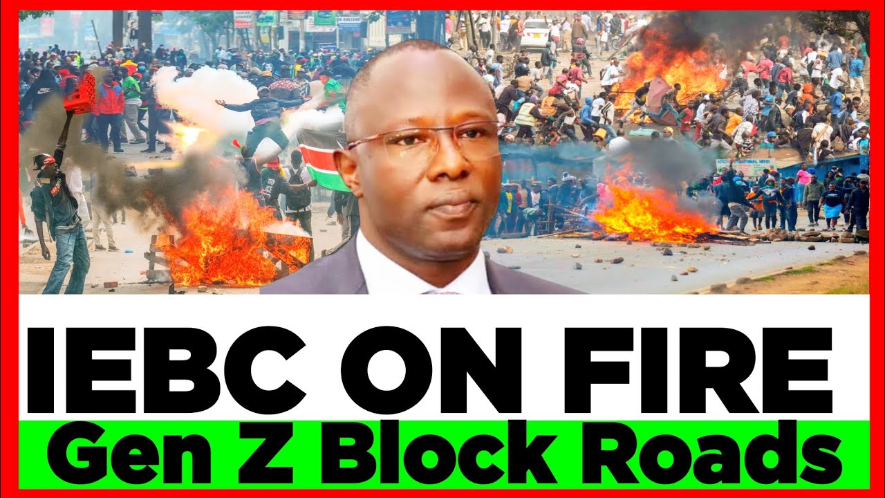 Enough is Enough! Angry Gen Z Youths Block Roads After IEBC Denied them Voter Registration 