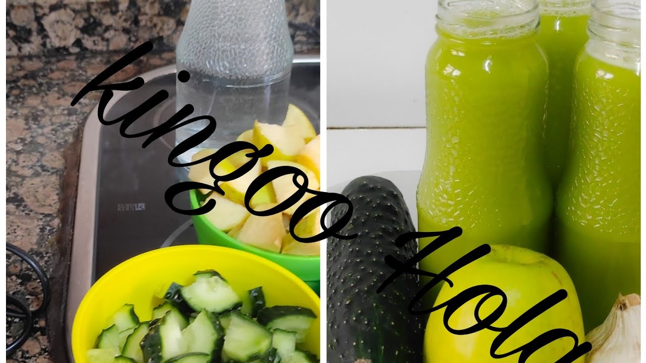 How To Make Apple, Cucumber,& Garlic Drink Recipe/Juice Recipe/Kingoo Hola 