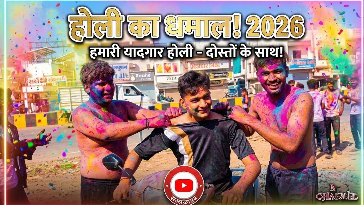 Holika dhamaka.2026 doston ke saath full enjoy. #vlogs 