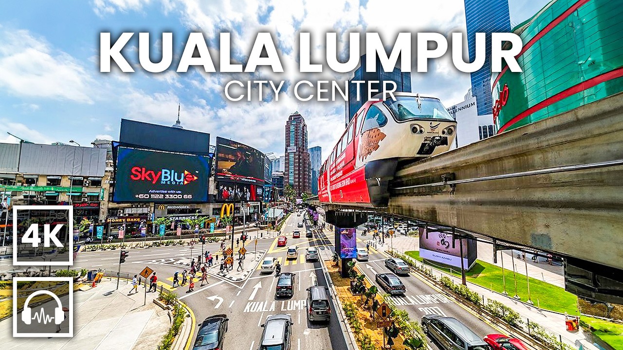 KUALA LUMPUR, Malaysia 4K Walking Tour With Captions & Immersive Sound 🇲🇾 Bukit Bintang [4K/60fps]