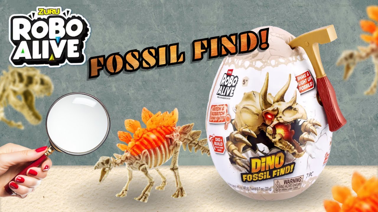 Unboxing Zuru Robo Alive | Dino Fossil Find! 🦕🥚