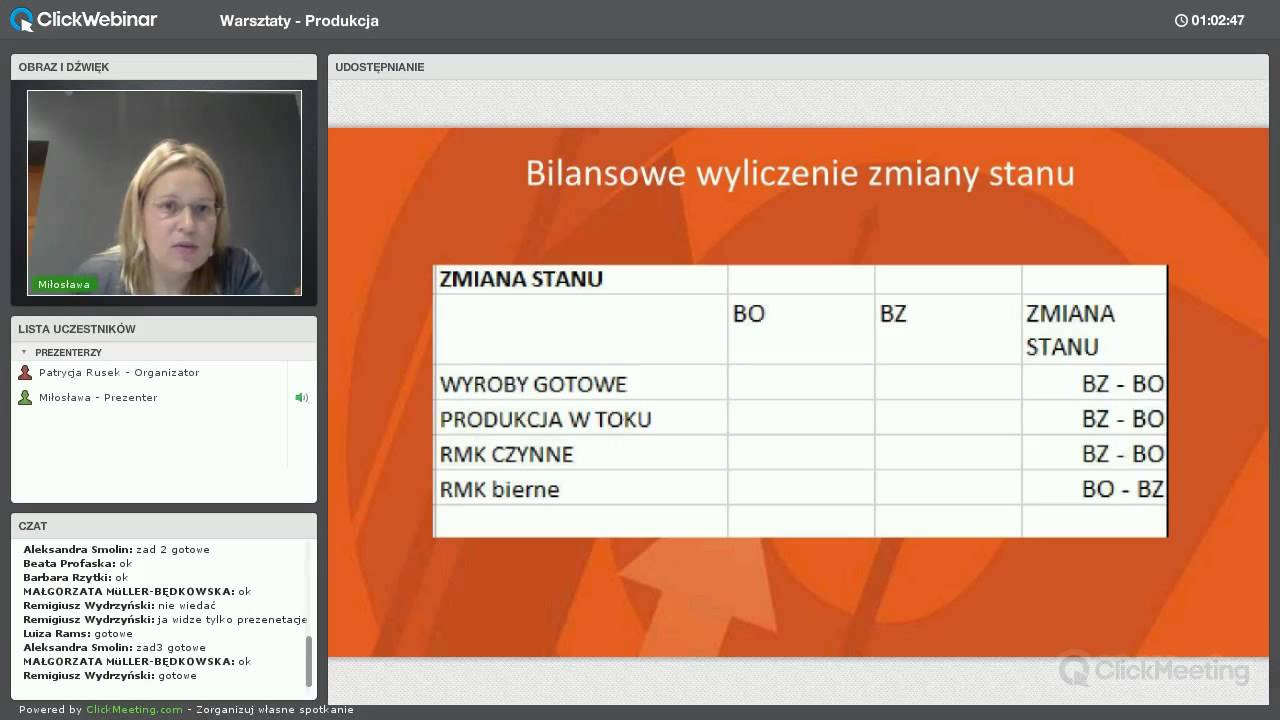 Rozliczanie produkcji