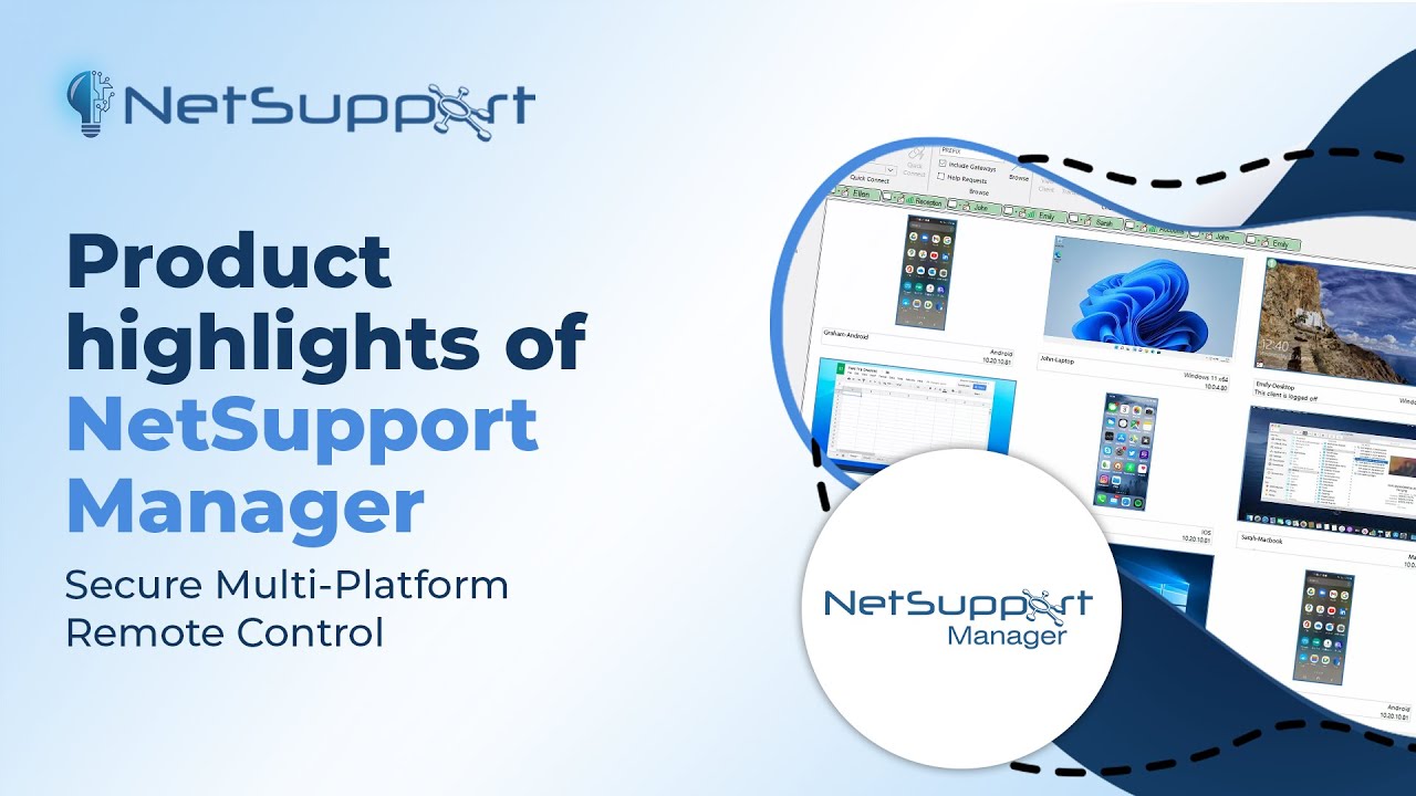 Remote Control Software - 2 minute overview of NetSupport Manager