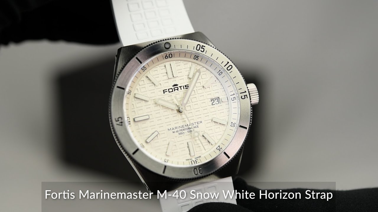 Fortis Marinemaster M-40 Snow White Horizon Strap