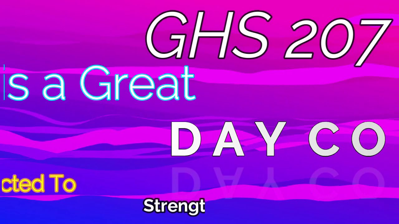 GHS 207 - There is a Great Day Coming + Lyrics