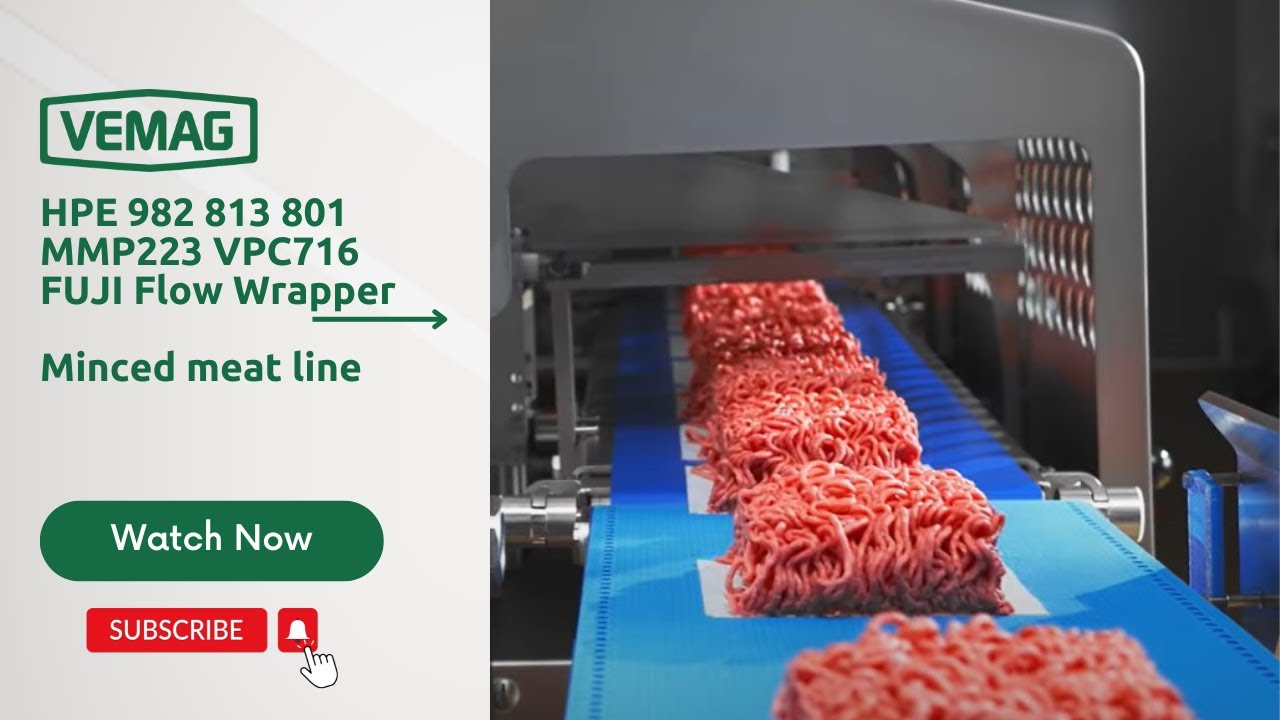 HPE 982 813 801 MMP223 VPC716 FUJI Flow Wrapper _ Minced meat line