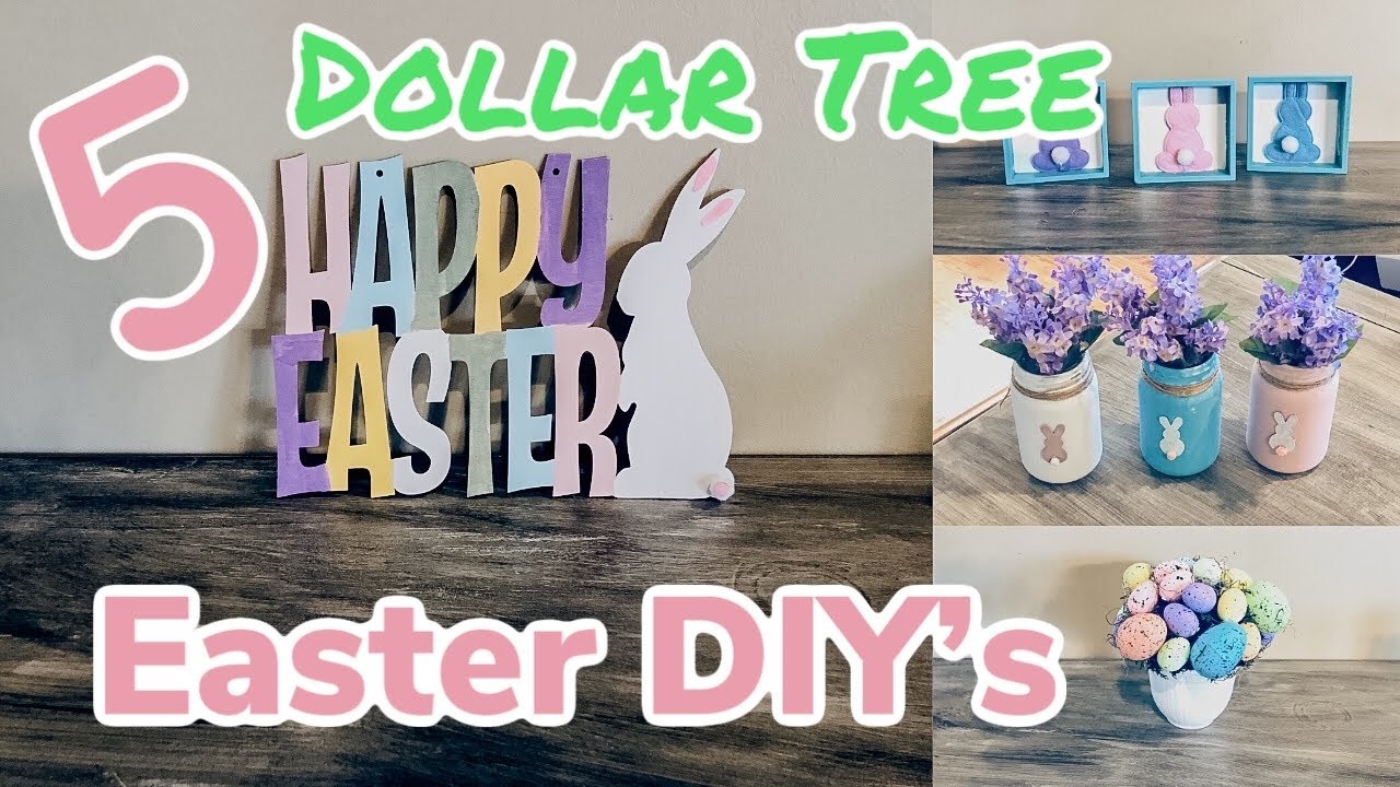DOLLAR TREE EASTER DIY 2020/DOLLAR TREE EASTER DECOR/DOLLAR TREE CRAFTS