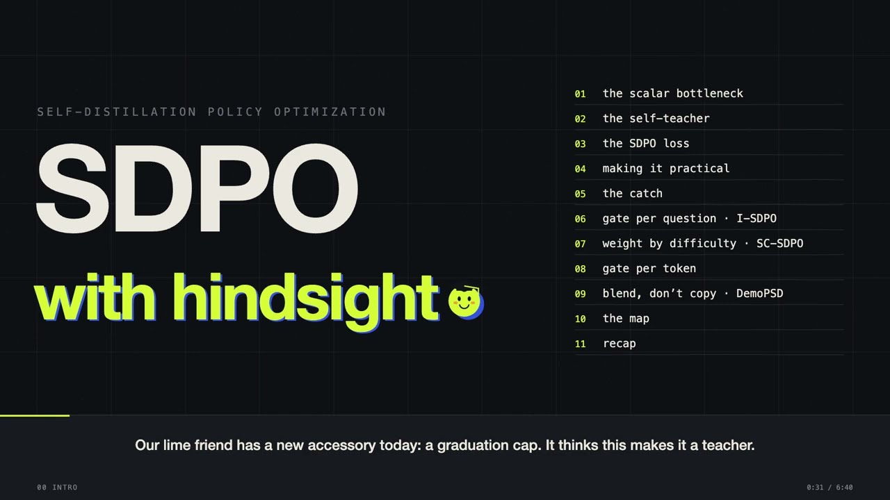 SDPO: Self-Distillation Policy Optimization, and When Not to Follow the Teacher