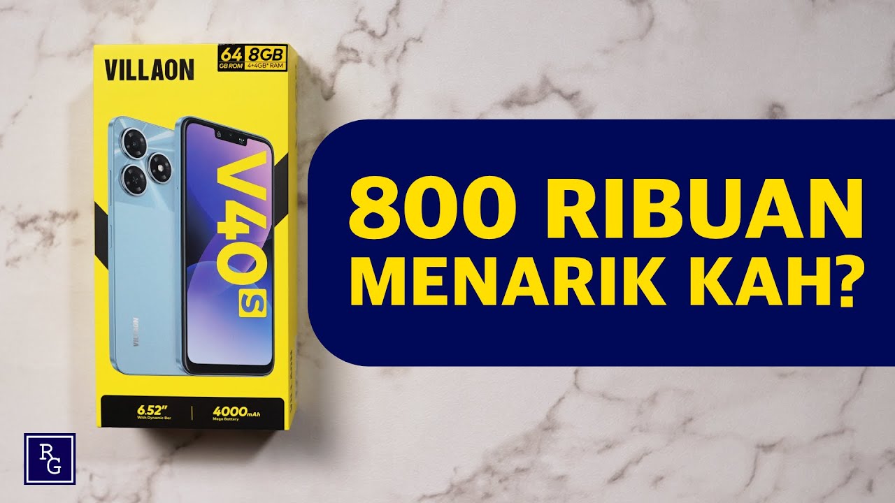 800 Ribuan Kayak Gimana Spesifikasinya - Unboxing dan Quick Review Villaon V40s Resmi Indonesia
