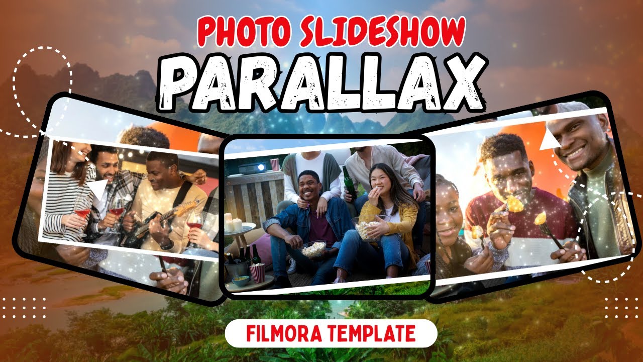 Filmora Template—Parallax Photo Slideshow Effect