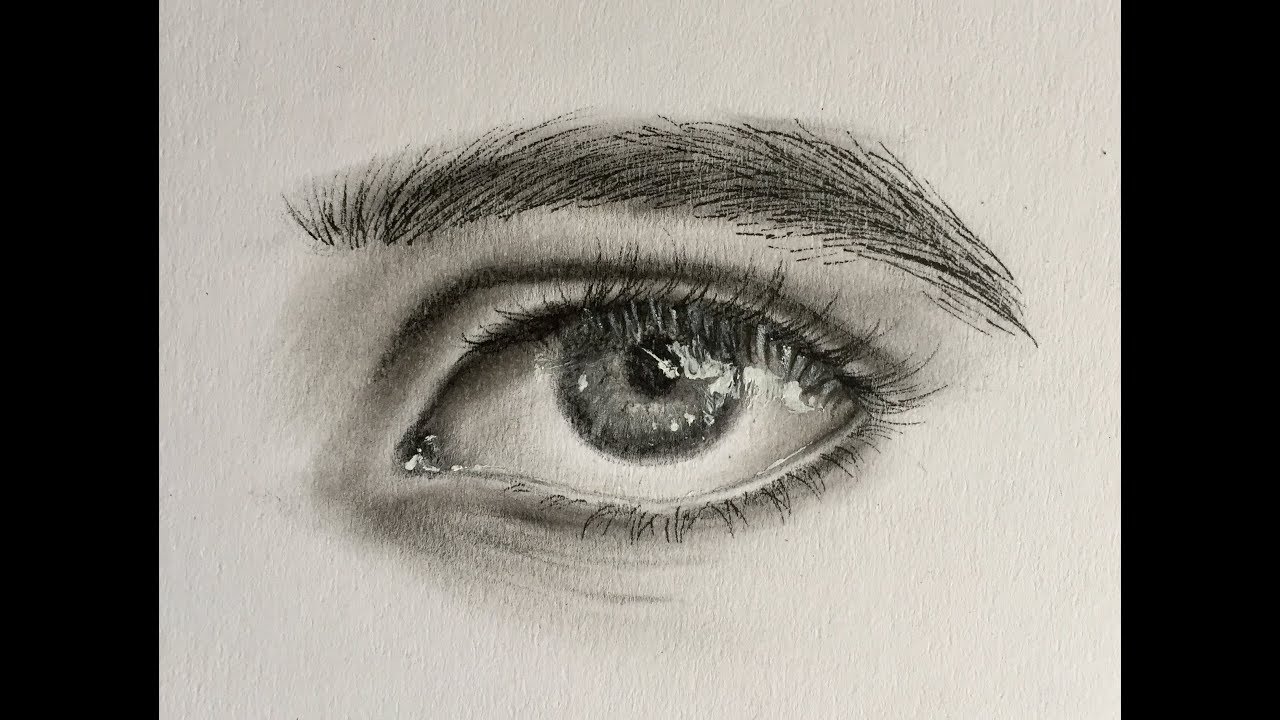 COMO DIBUJAR UN OJO CON LA TECNICA MAS FACIL