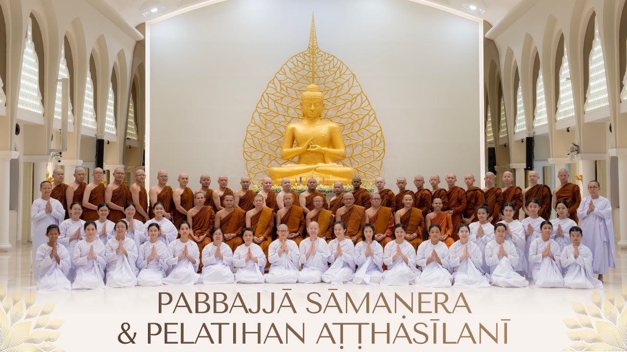[HIGHTLIGHT] Pabbajjā Sāmaṇera dan Latihan Aṭṭhasīlanī 2024 | Vihāra Mahāsampatti Medan
