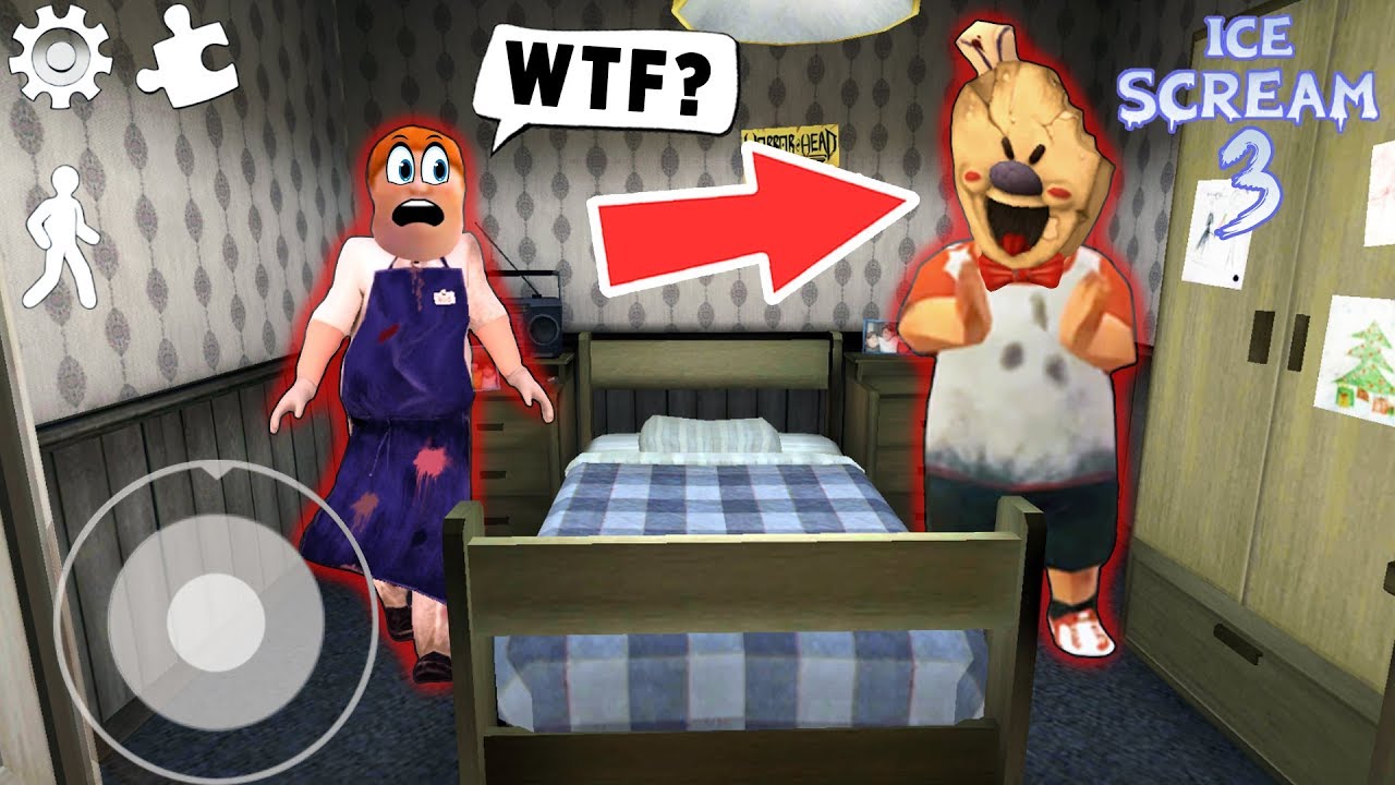 Смешные Моменты в Ice Scream 2 || Новый Секрет Мороженщика !! (ч.1-3)