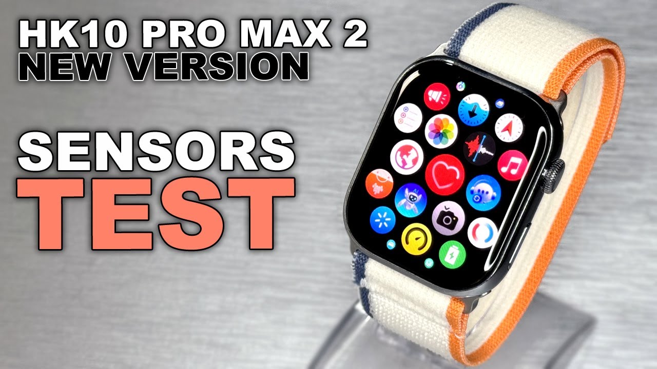 HK10 Pro Max 2 SmartWatch FULL SENSORS TEST🔥 (ChatGPT/watchOS Icons/1GB ROM/TWS/Amoled/Local Music)