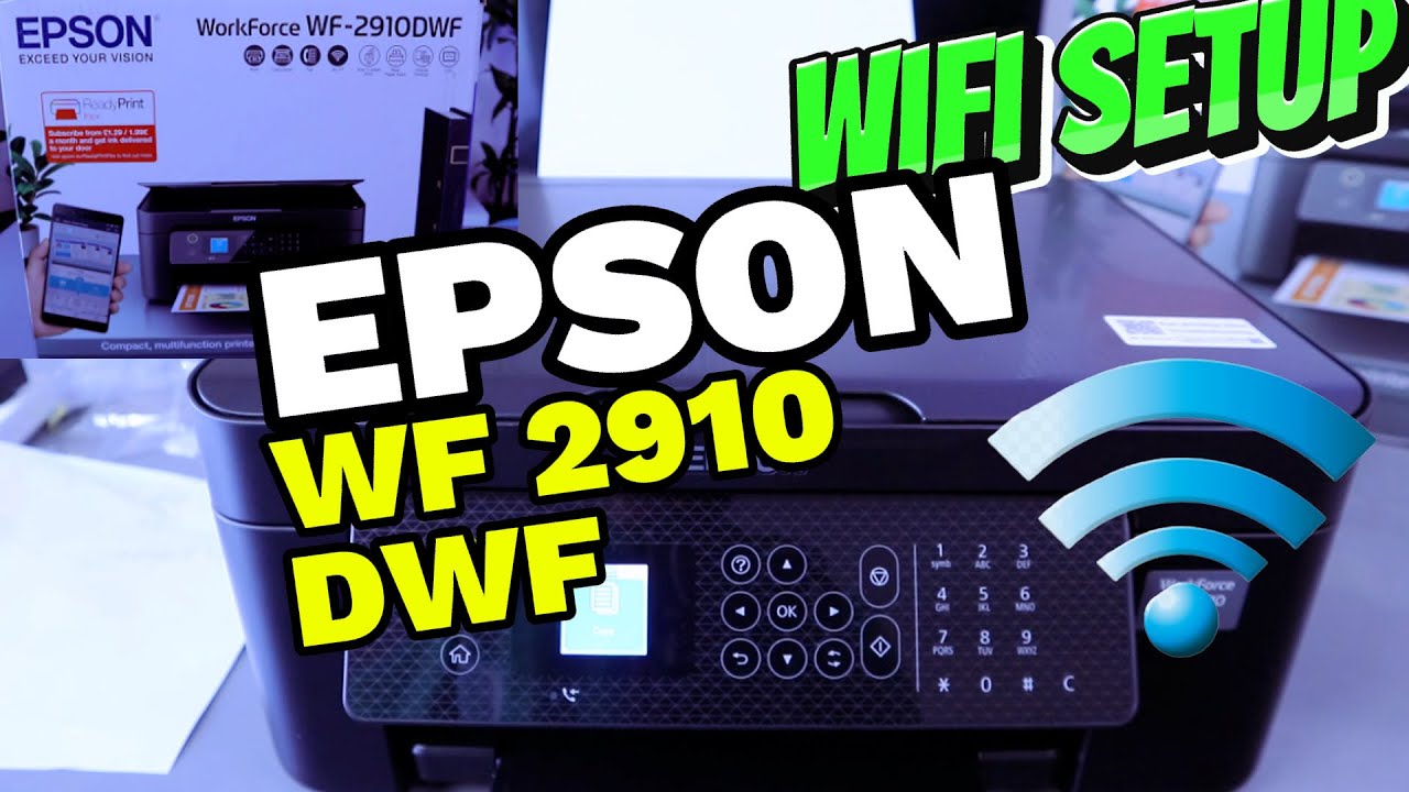 How To Connect Epson Printer To WIFI Network| How To Do Epson WF2910DWF WIFI SETUP and  Print !