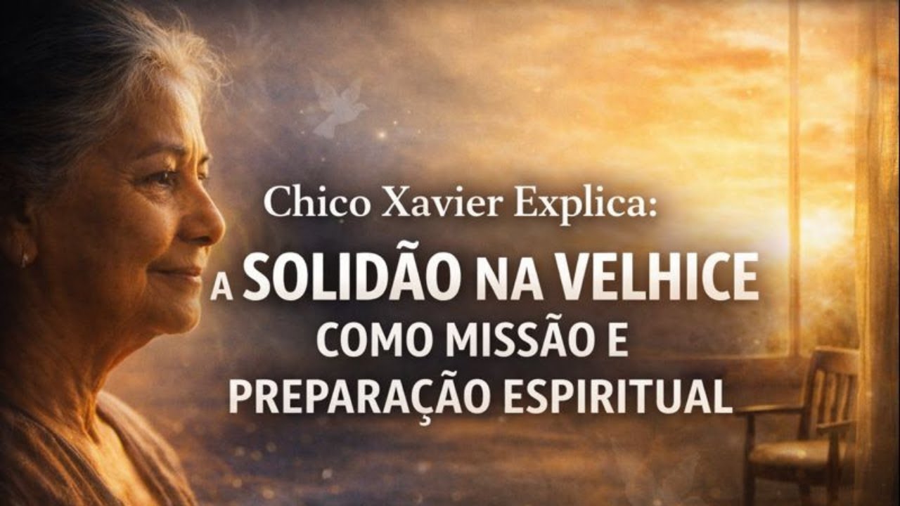 SOLIDÃO NA VELHICE  NÃO É CASTIGO! CHICO XAVIER REVELA A MISSÃO DA ALMA
