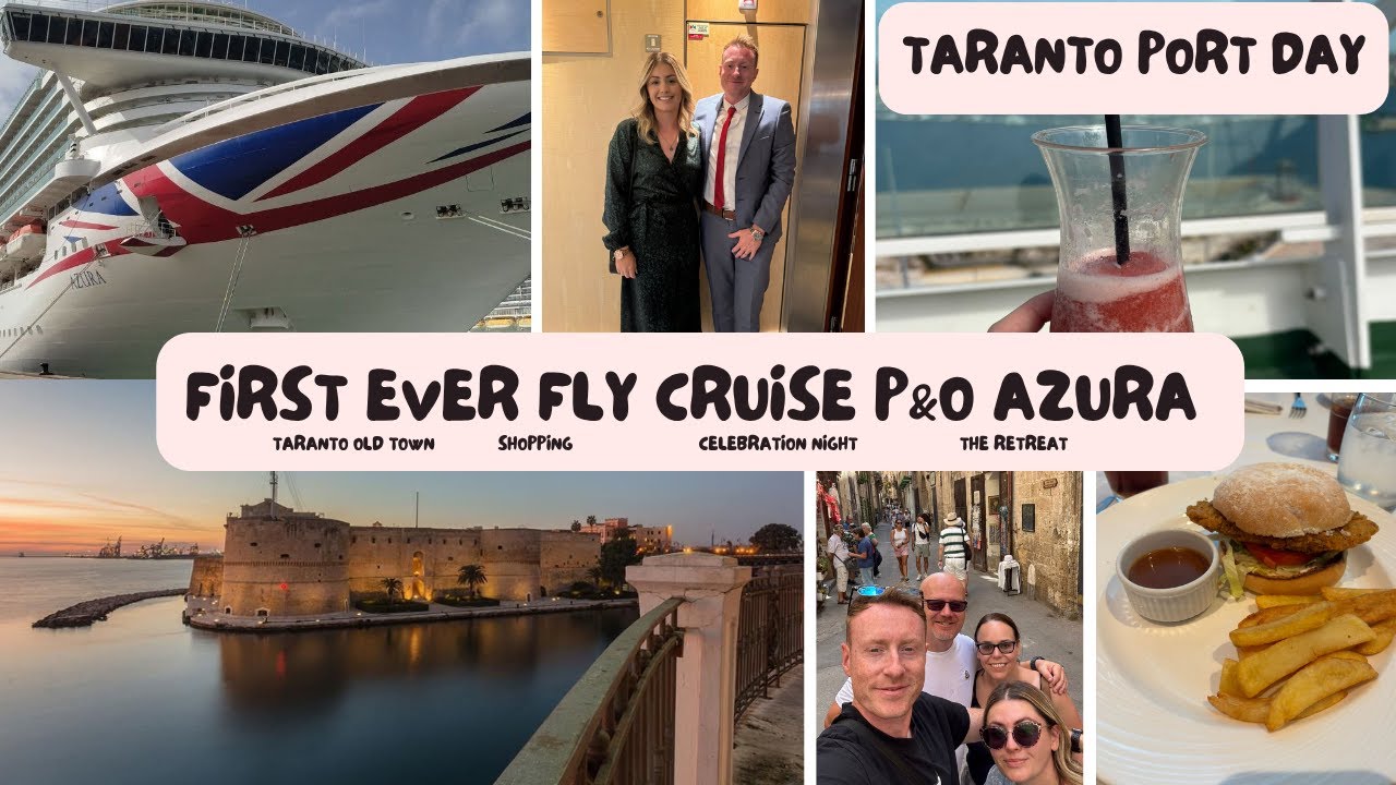 Круиз P&O FLY | Путешествие по Таранто на P&O Azura | ШОПИНГ | ПРАЗДНИЧНАЯ НОЧЬ