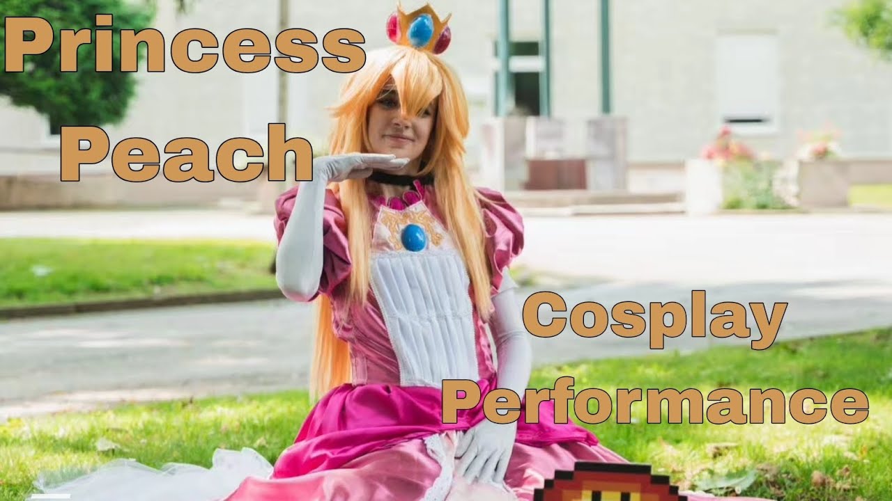 Princess Peach cosplay performance with transforming dress / Krakon 2024
