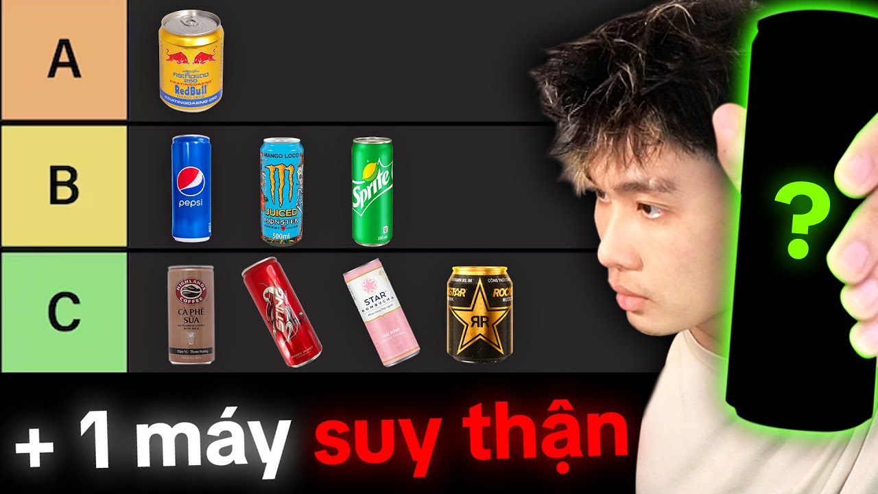 xếp hạng TOÀN BỘ nước ngọt ... ( ải chỉa )