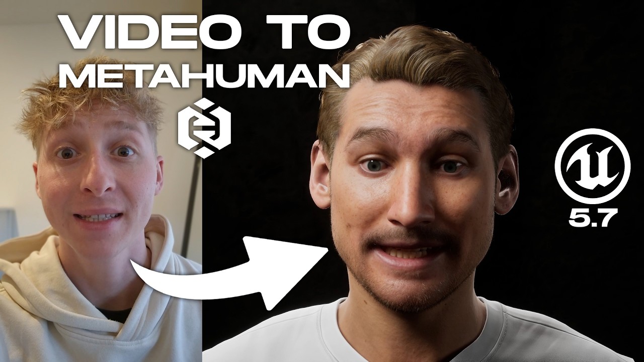 Video Face Mocap to UE5 Metahuman (Tutorial)!