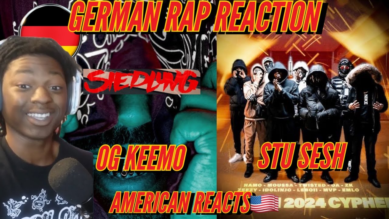 American Reacts to German Rap! Ft. OG Keemo - Siedlung & Stu Sesh 2024 cypher, Lucio101