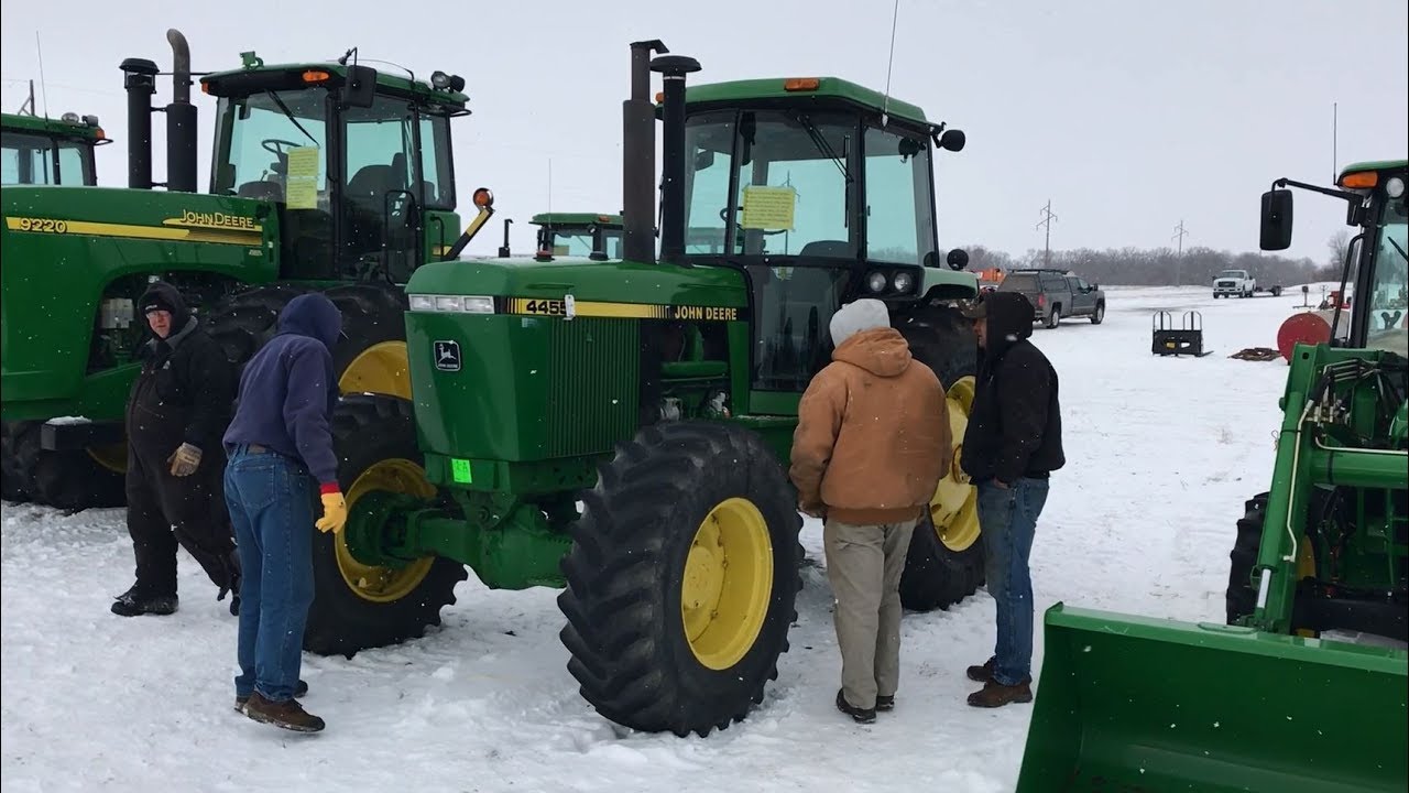 1990 John Deere 4455 with only 1904 Hours For Sale Saturday on MN Auction