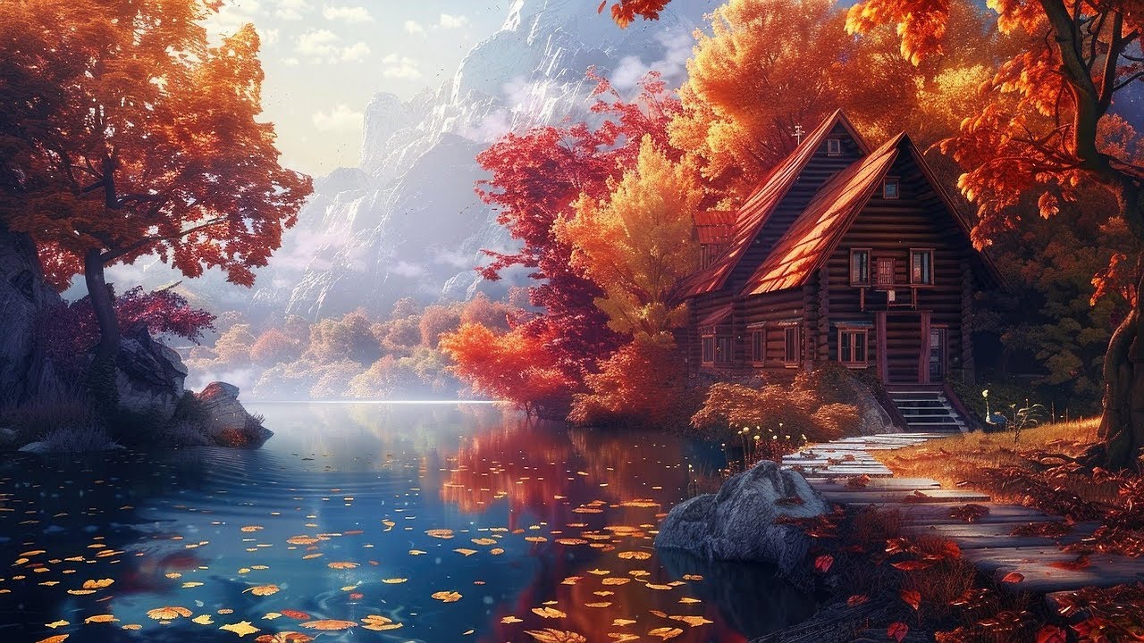 Entre Lagos de Cristal y Bosques de Otoño 🍂 Música Relajante para Desconectar
