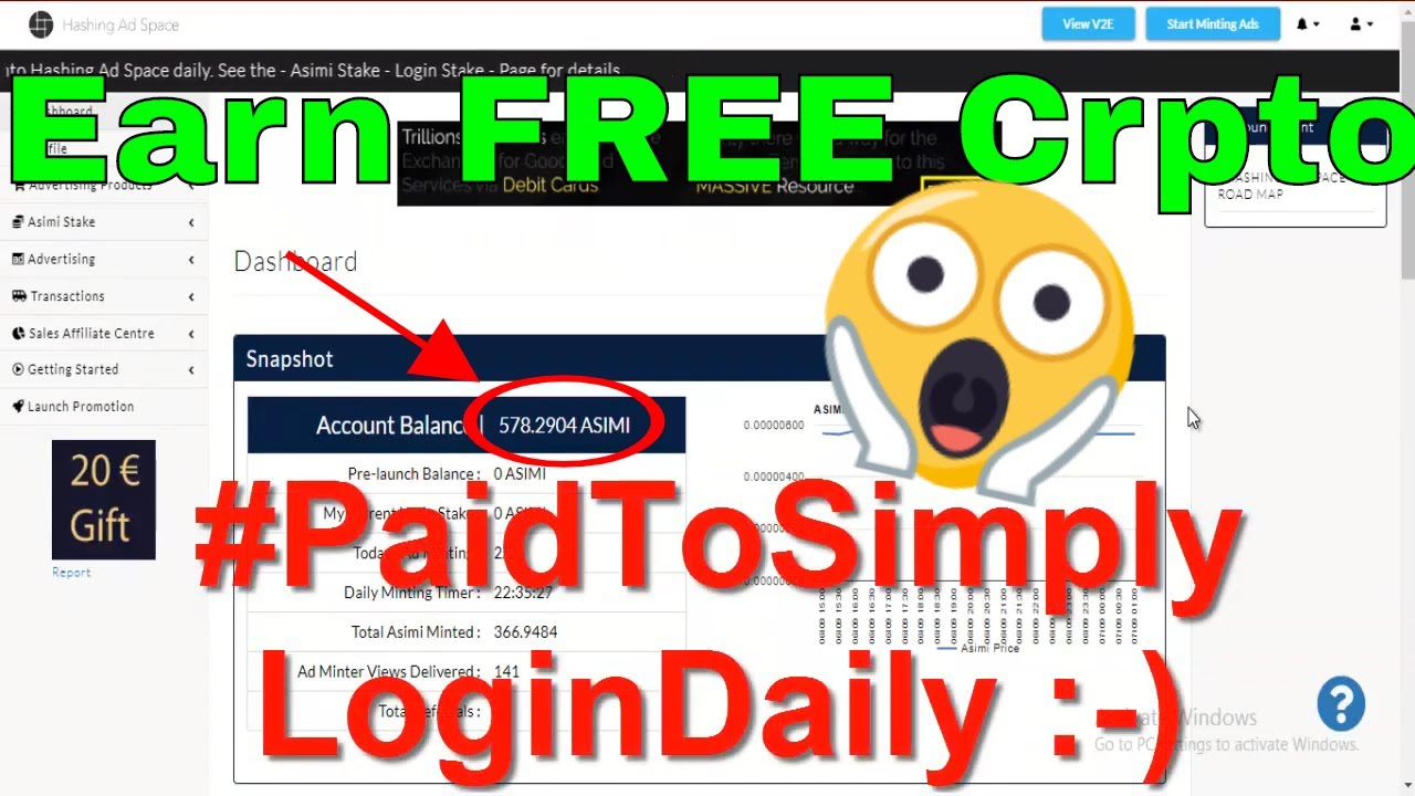 😍💸 how to setup paid to login stake on hashing ad space | hashing ad space tutorial