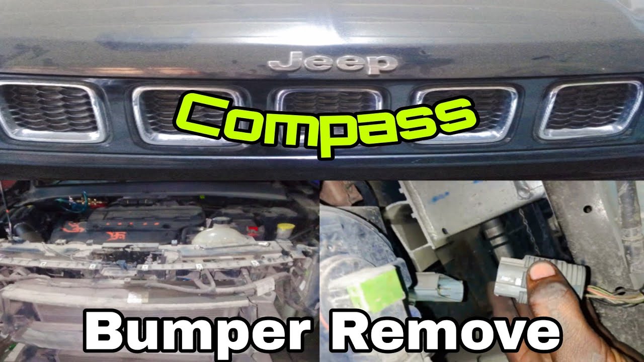 How To Remove Front Bumper Jeep Compass 👍 Jeep Compass Ka Front Bumper Kaise Khole Or Lagaye 🤔