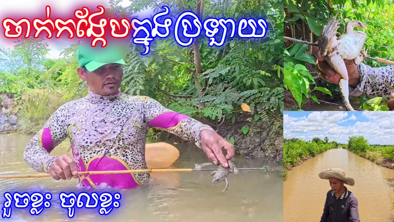 ចាក់កង្កែបពីនាក់ស្មាត់បងក្នុងប្រឡាយ វីដេអូទី២
