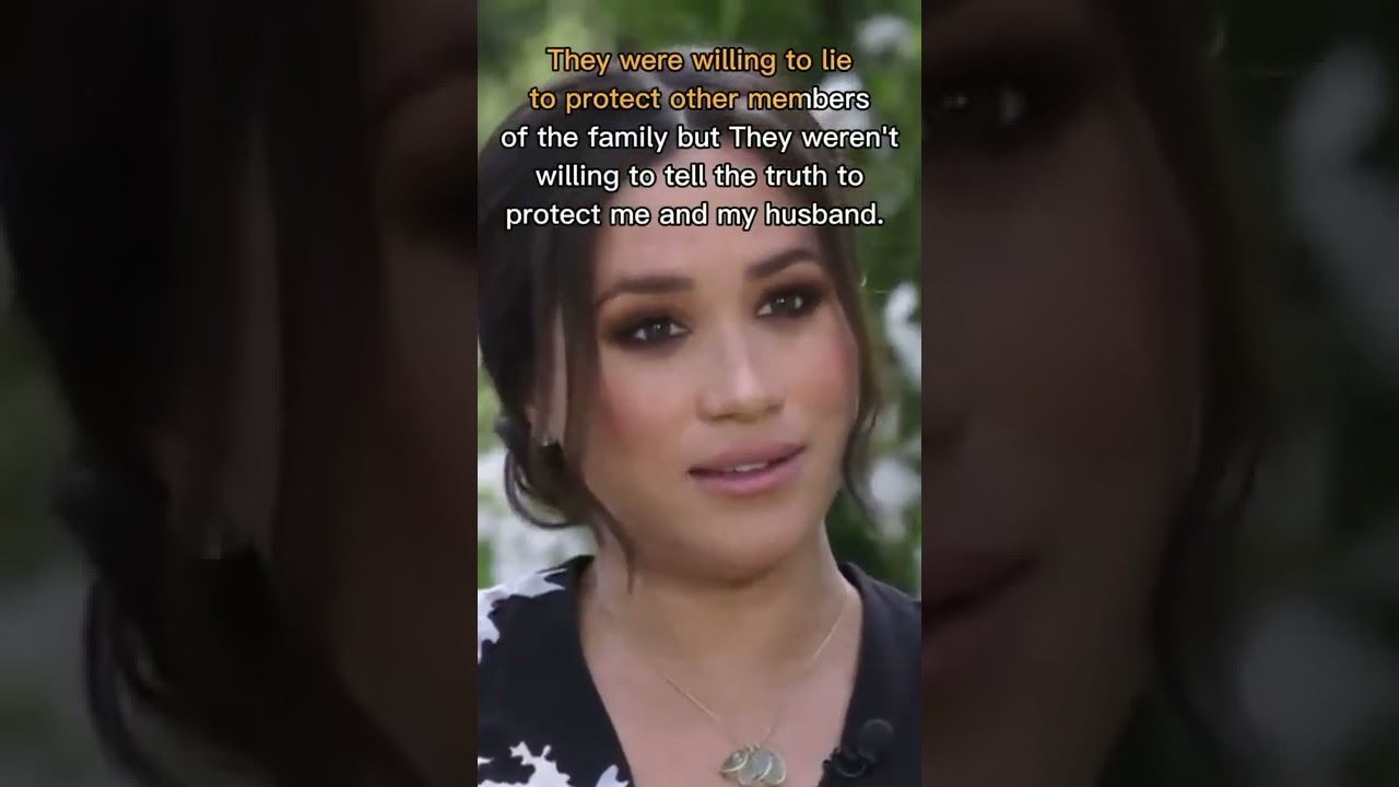 One of many Meghan's controversial statements on Oprah Interview. #meghanharry