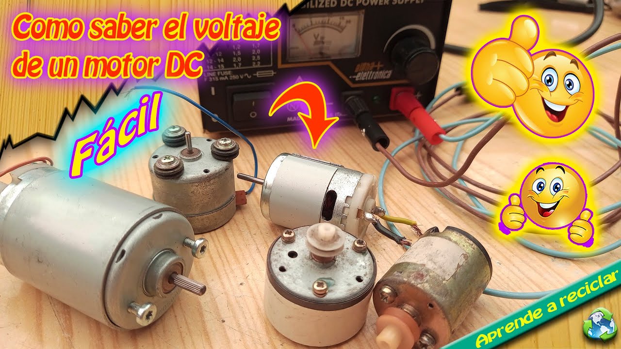 Como saber el voltaje de un motor DC