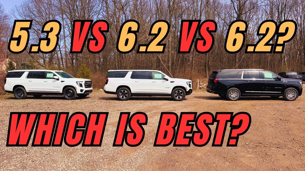 2025 GMC Yukon Denali vs AT4 vs Elevation | Drive & ride review MPG loop 5.3l vs 6.2l comparison |