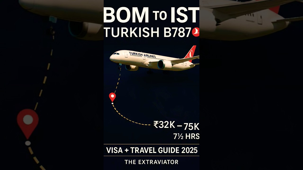 India Boycott Turkey ? :Flight Route Map & Travel Guide Mumbai-Istanbul | Turkish Airlines B787#