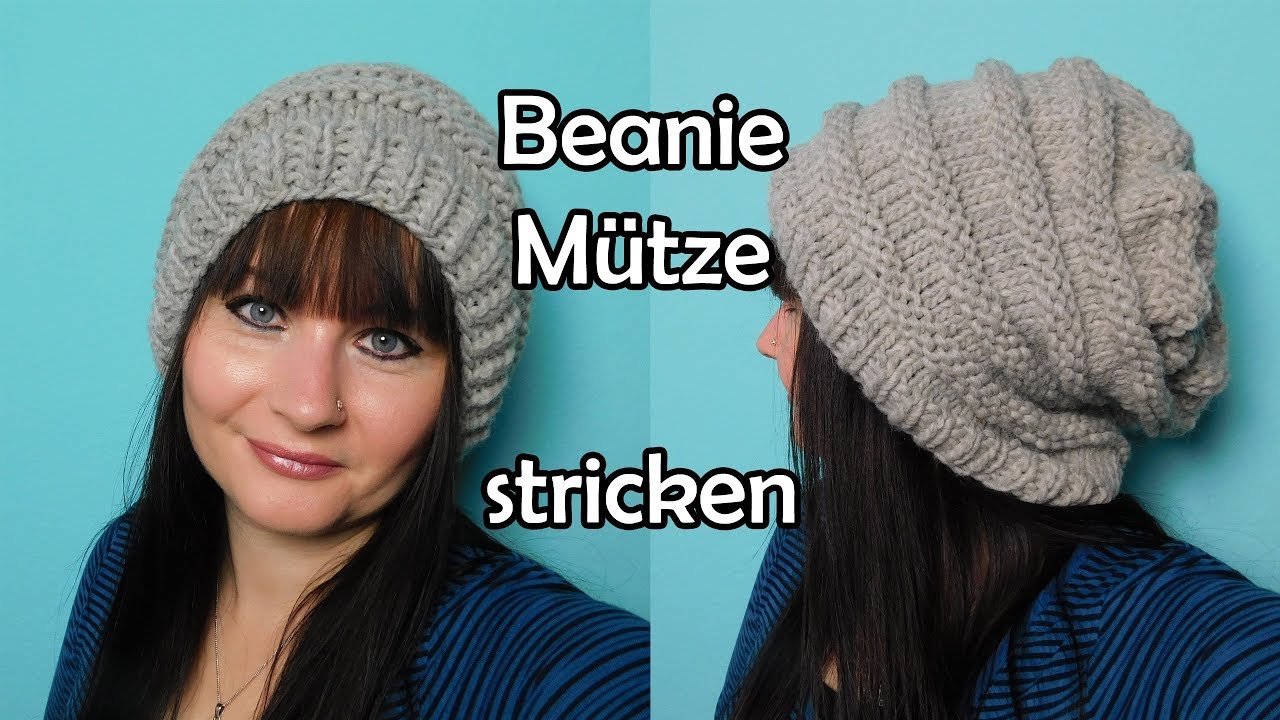 Beanie Mütze stricken - Romy Fischer Strickanleitung