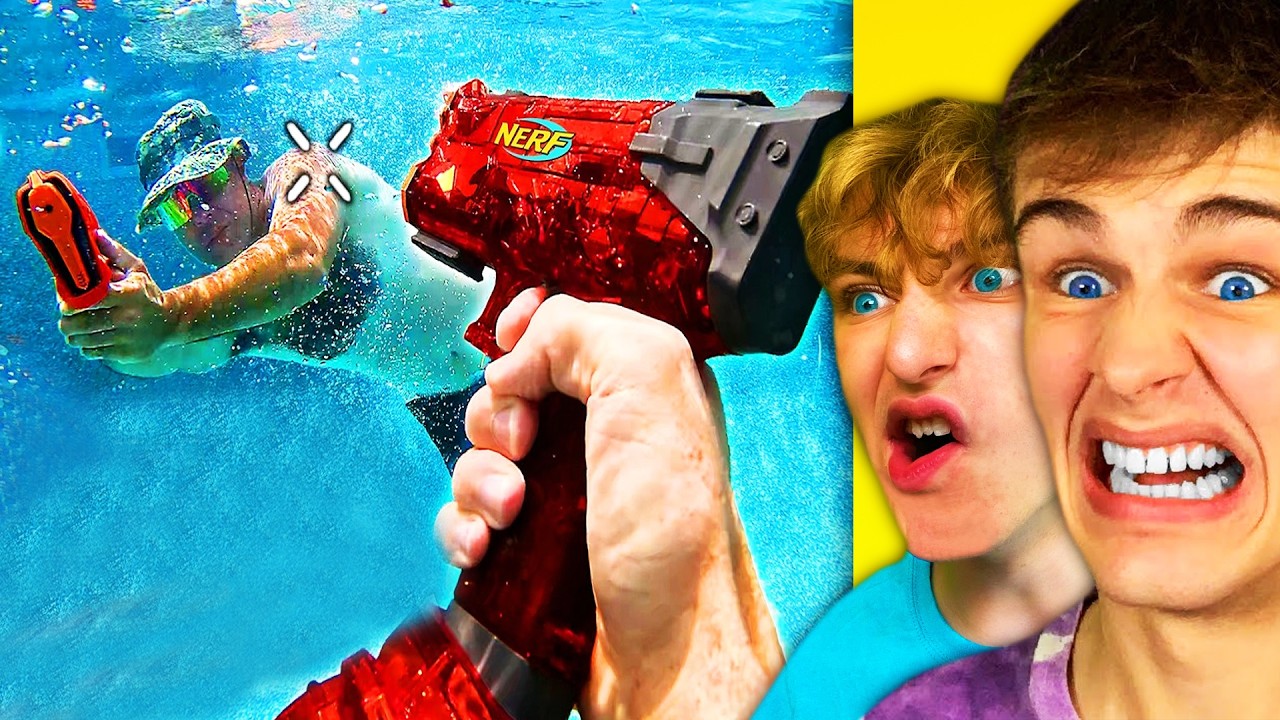 VODNÍ NERF PŘESTŘELKA BOUCHAL vs TROSPY!
