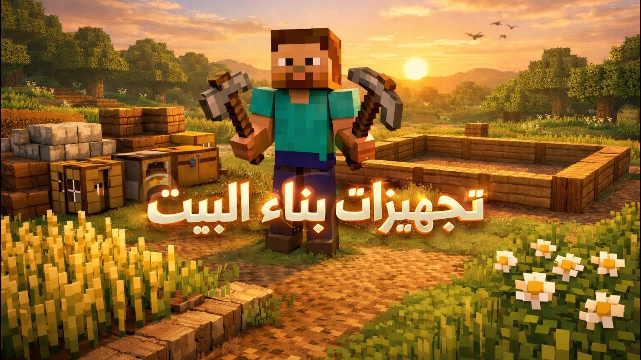 تجهيزات بناء البيت الأسطوري 😨🔥 | Minecraft 