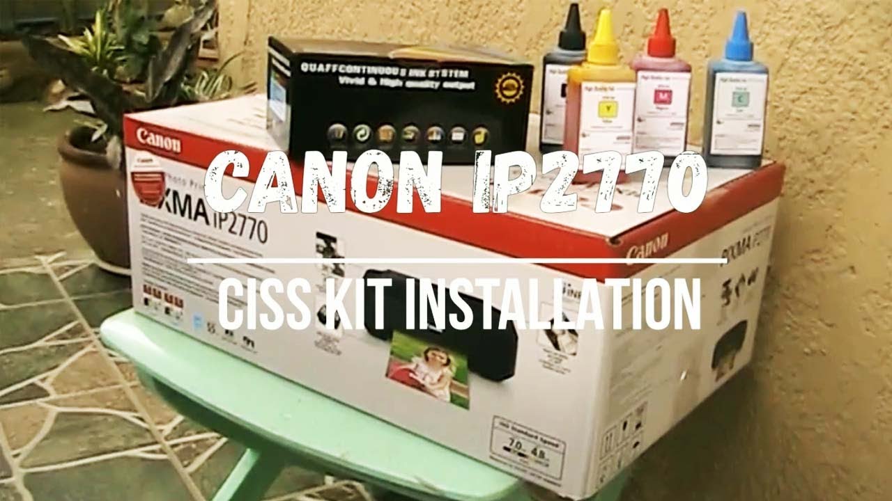 How to / PAANO I - CONVERT sa CISS ang CANON IP2770 (TAGALOG)