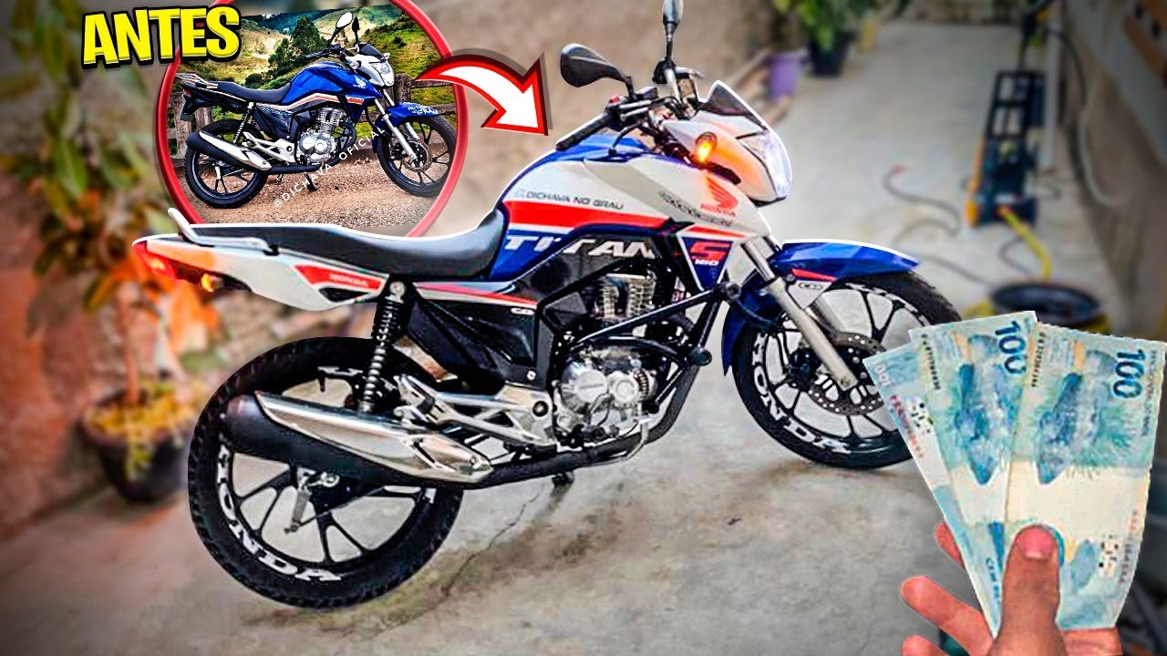 COMO DEIXAR SUA MOTO CHAVE *Titan, Fan e Start 160* GASTANDO POUCO! (Nova ou Usada)