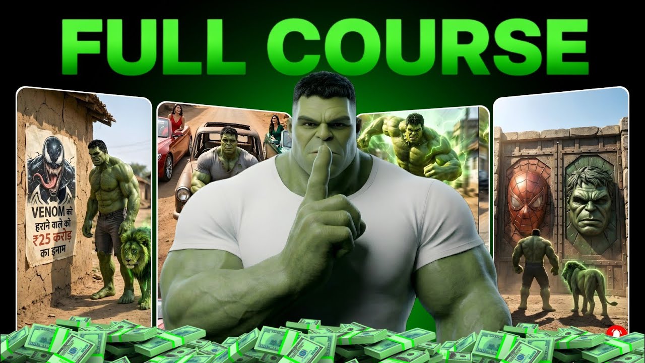 How to Create Perfect HULK AI Videos | Hulk Badmash Style AI Video Kaise Banaye (Step-by-Step)