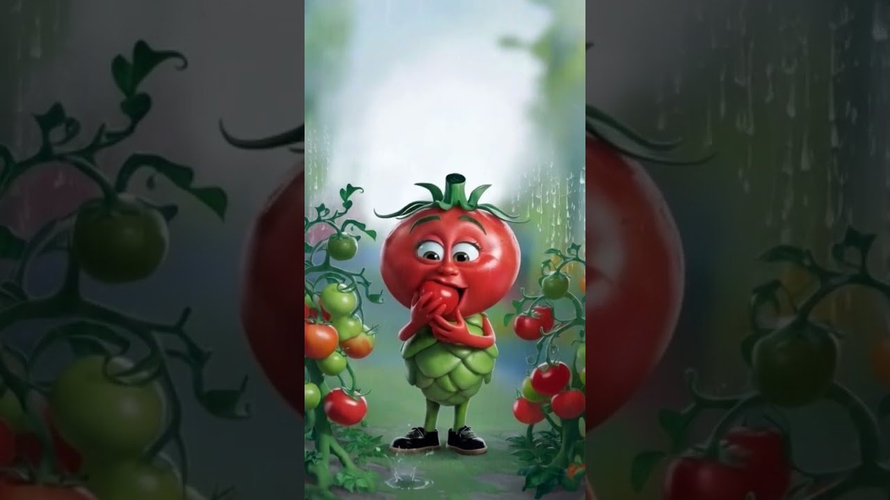 Animation👉 Cute Tomato Baby Funny Video 🍅😂 | Cute Tomato Character Animation