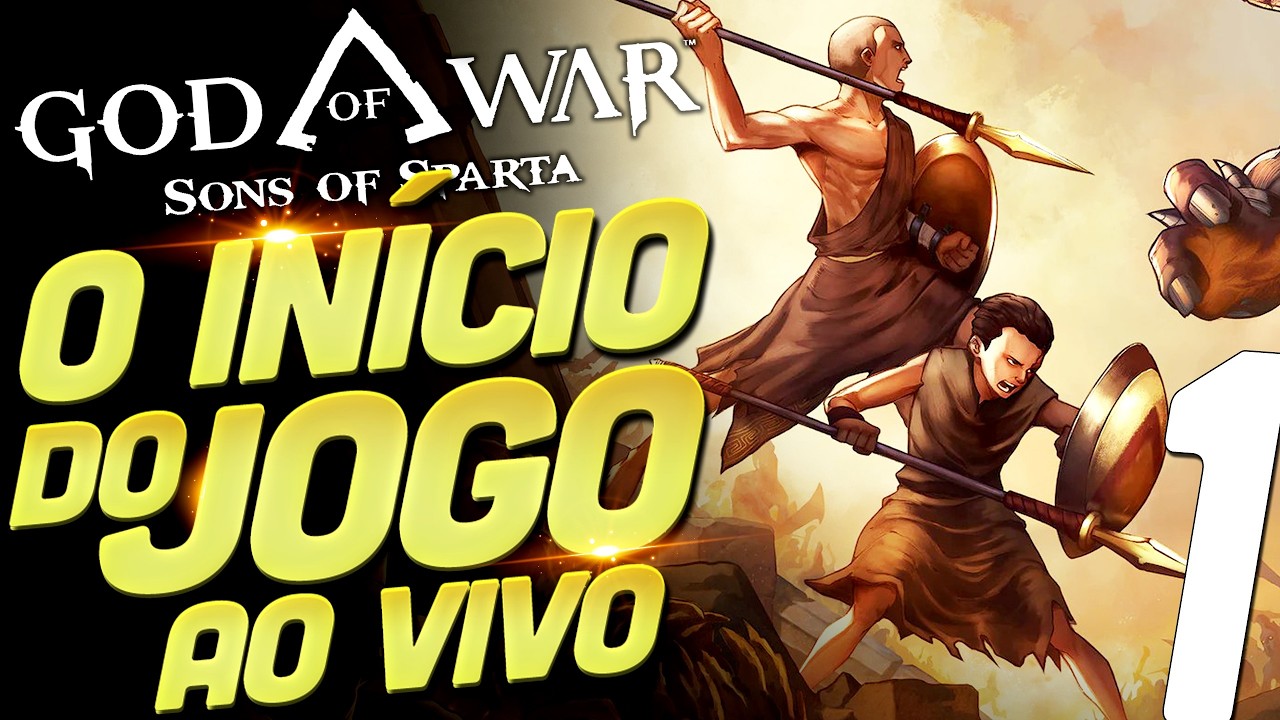 🔴 GOD OF WAR SONS OF SPARTA - BORA VER COMO FOI A INFÂNCIA DO KRATÃO AO VIVO