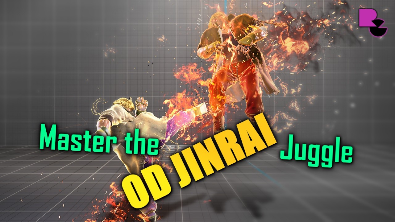 SF6 Ken: OD Jinrai Kick TIMINGS + Juggle HEIGHTS