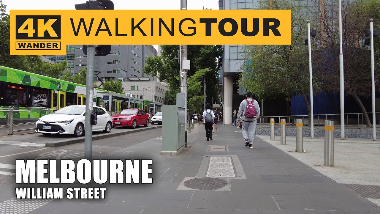 William Street Walking Tour in Melbourne, Australia (4K 60fps)