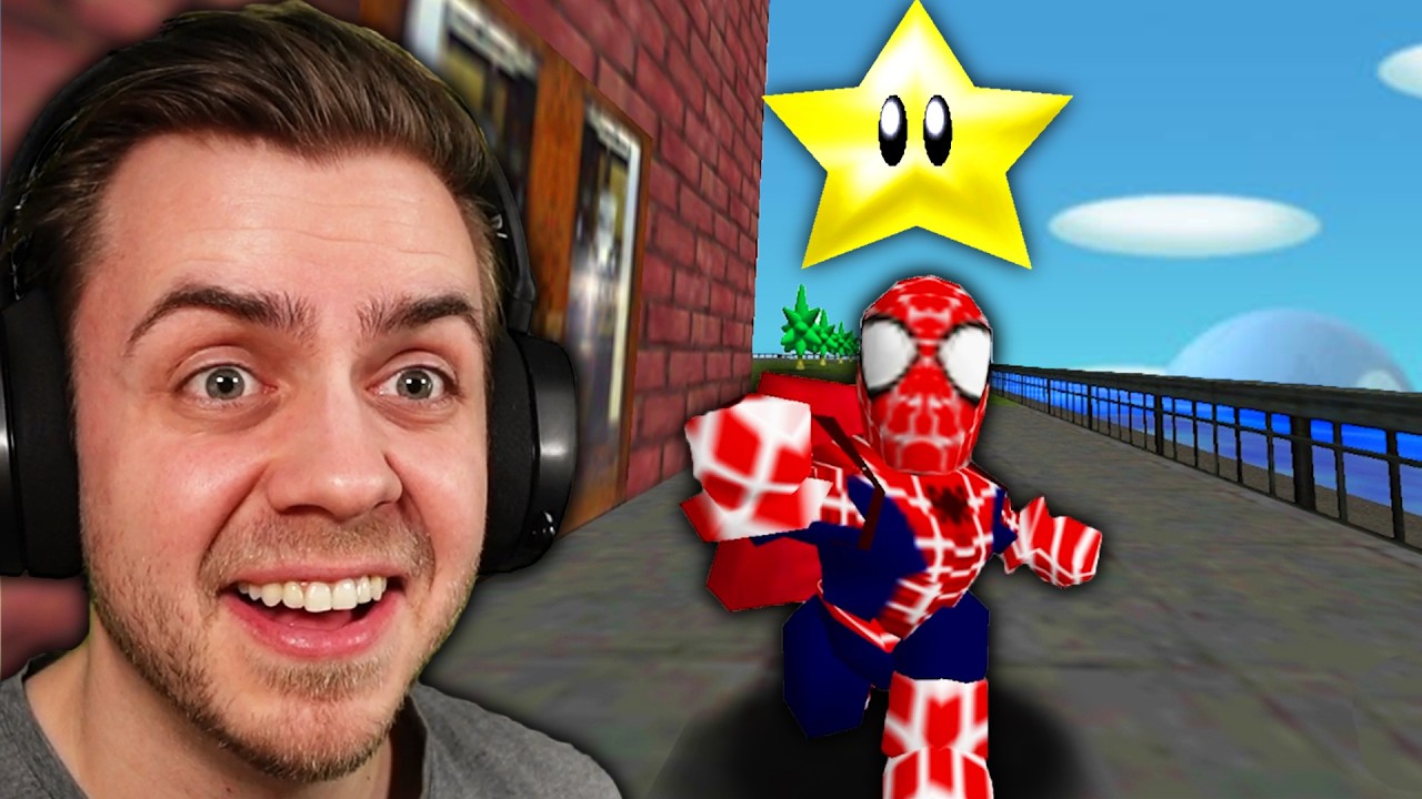 Играю за Человека-паука в Mario 64!