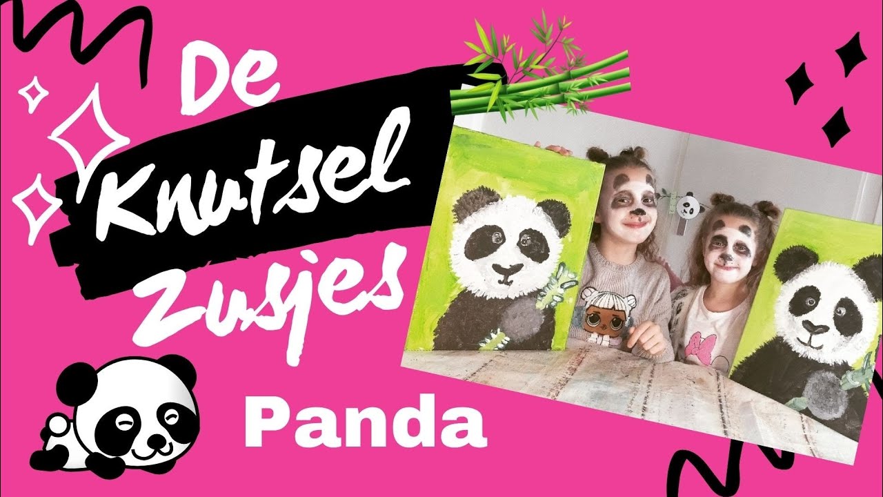De Knutselzusjes maken een Panda