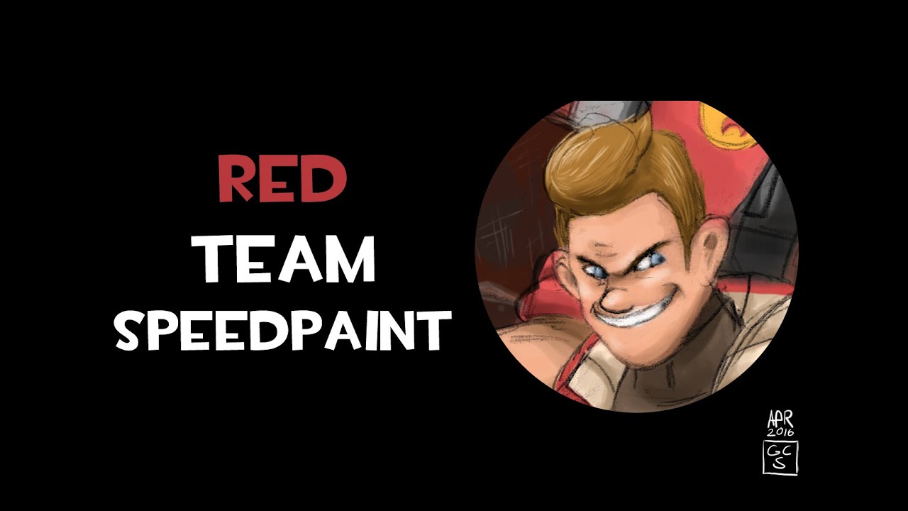 TF2 Speedpaint - RED Team Poster
